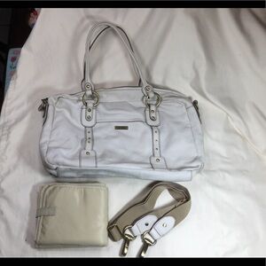 Storksak Elizabeth Leather Diaper Baby Bag